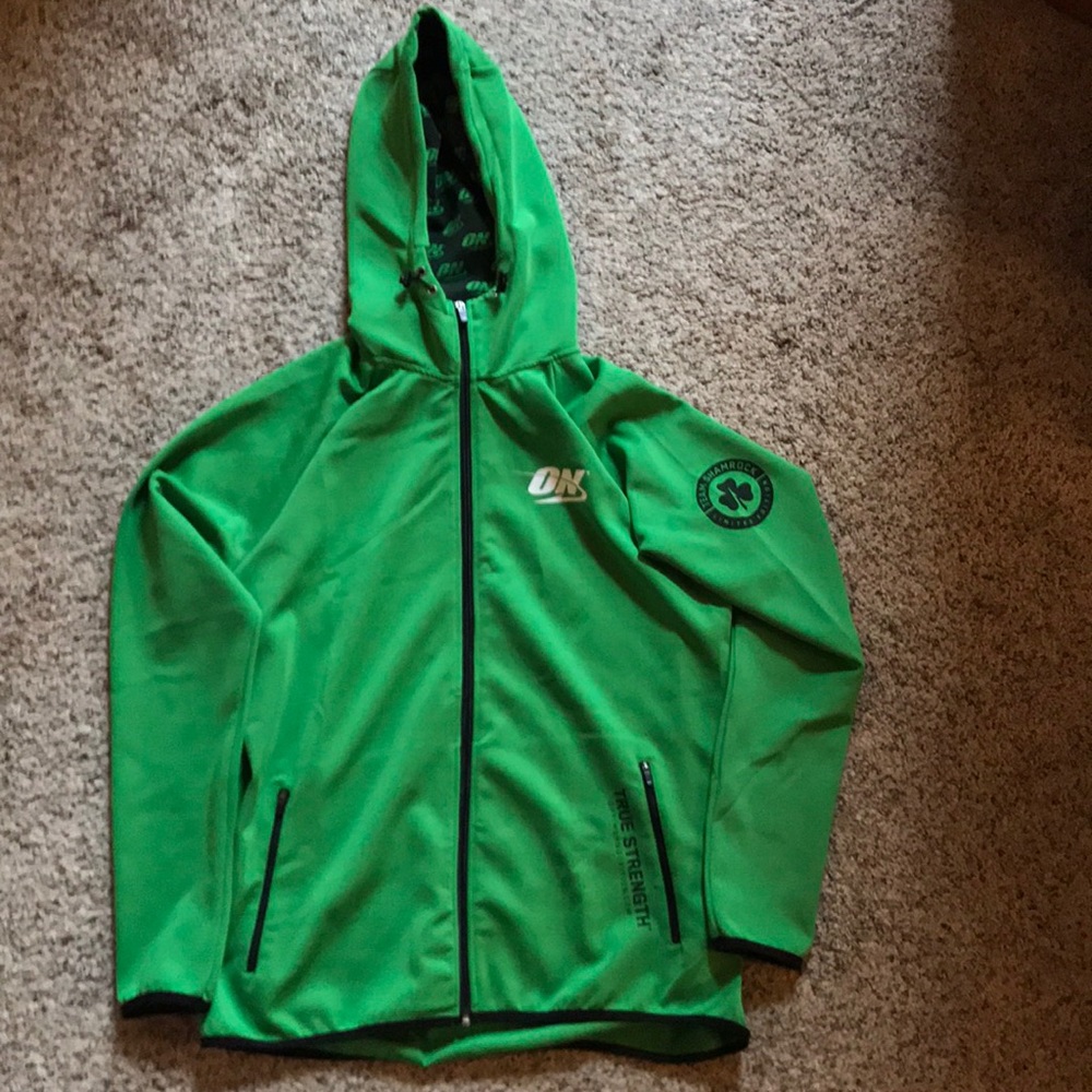 Optimum Nutrition Light Weight Zip Up Hoodie